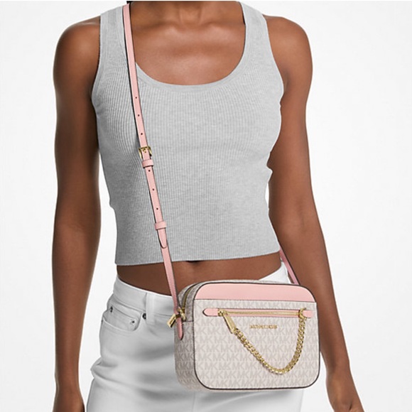 Michael Kors Jet Set Large Logo Crossbody Bag - Picture 4 of 10